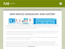 Tablet Screenshot of newmexicogenealogy.com